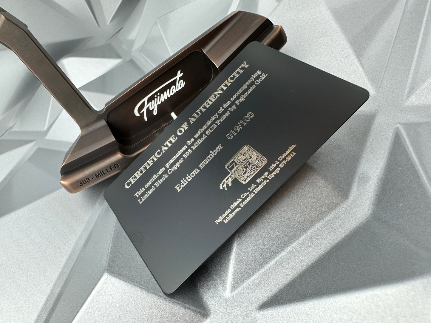 Fujimoto Limited Putter 1 of 100 Black Copper